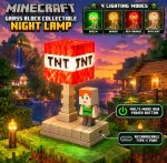 چراغ خاب ماینکرافت طرح بلوک TNTو الکس کد666 - تصویر 6
