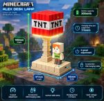 چراغ خاب ماینکرافت طرح بلوک TNTو الکس کد666 - تصویر 5