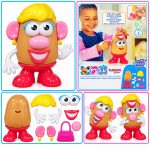 عروسک ساختنی خانم سیب‌زمینی Mrs. Potato Head مدل ۱۲ قطعه کد00723 - تصویر 2