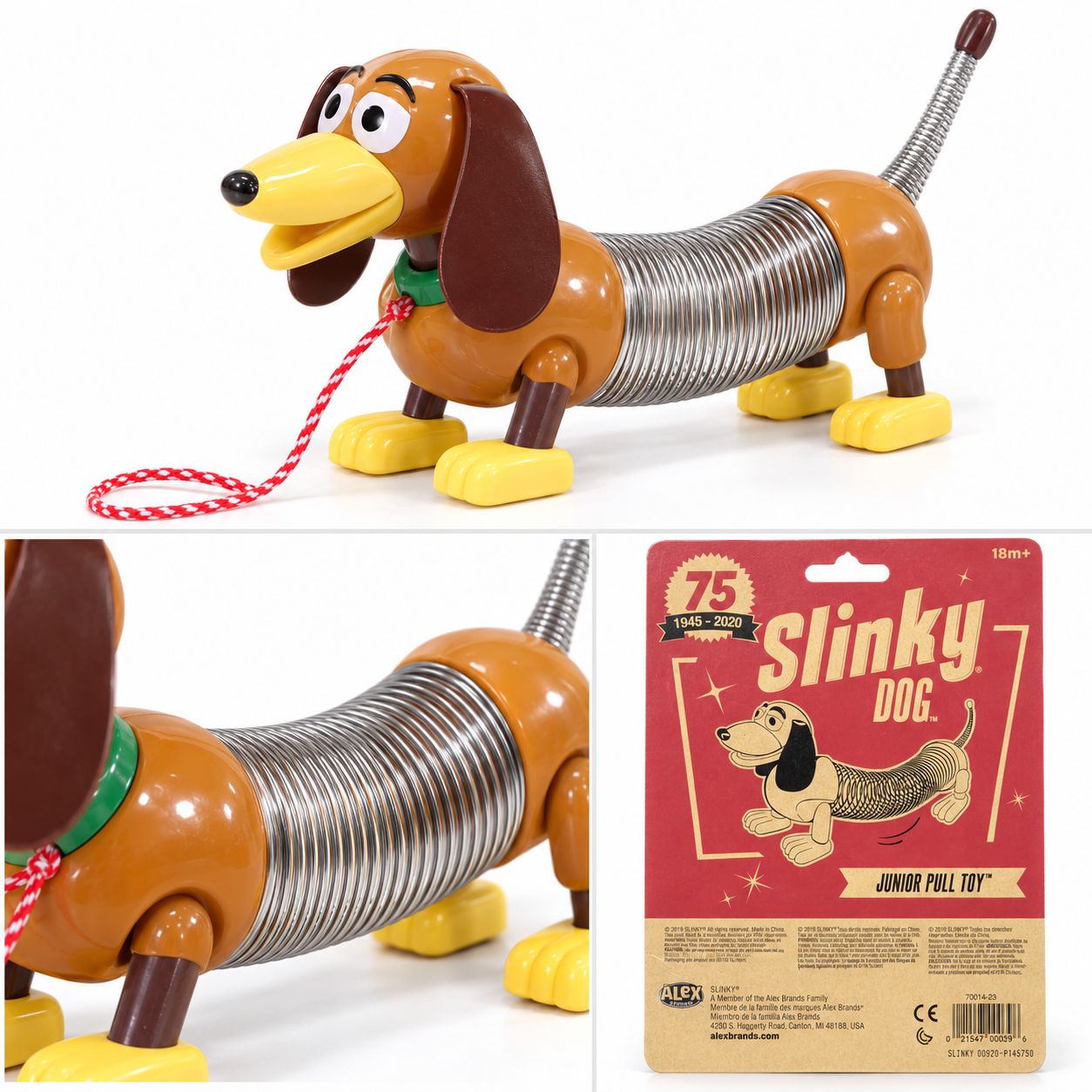 file_00000000f15081f493dd0304b0319703 اسباببازی سگ فنری کشیدنی اسلینکی Slinky Dog مدل Junior کد 0012 - تصویر 1